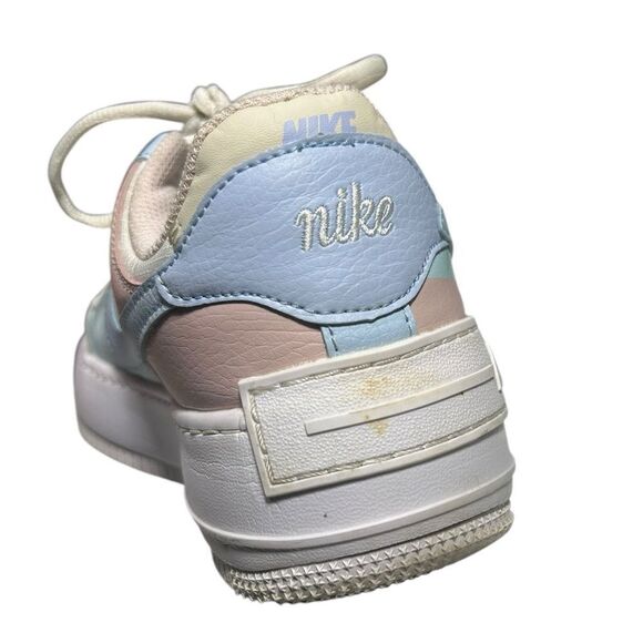 Nike Air Force Ones Pastel Blue Green Pink Size 8.5 Sneakers 2019 - Picture 13 of 15